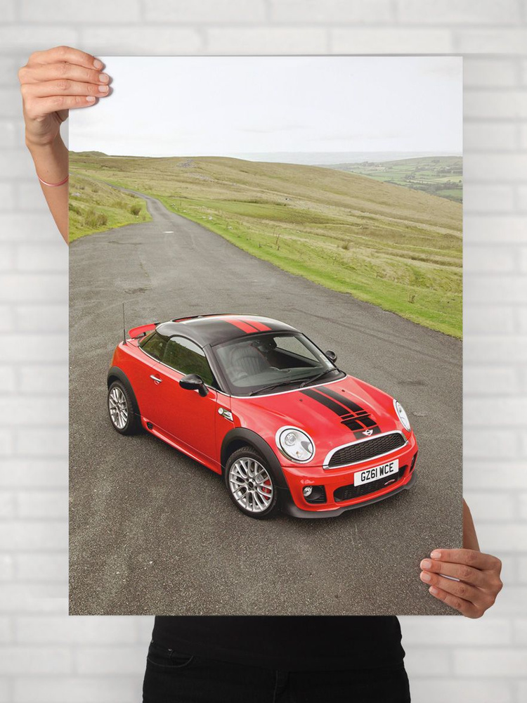 Плакат на стену для интерьера Легенды Авто (Мини Купер - Mini Cooper 8) - Постер по машине формата A1 #1