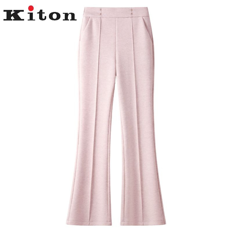 Брюки Kiton Женские брюки из шерсти, широкие, свободного кроя, Италия #1