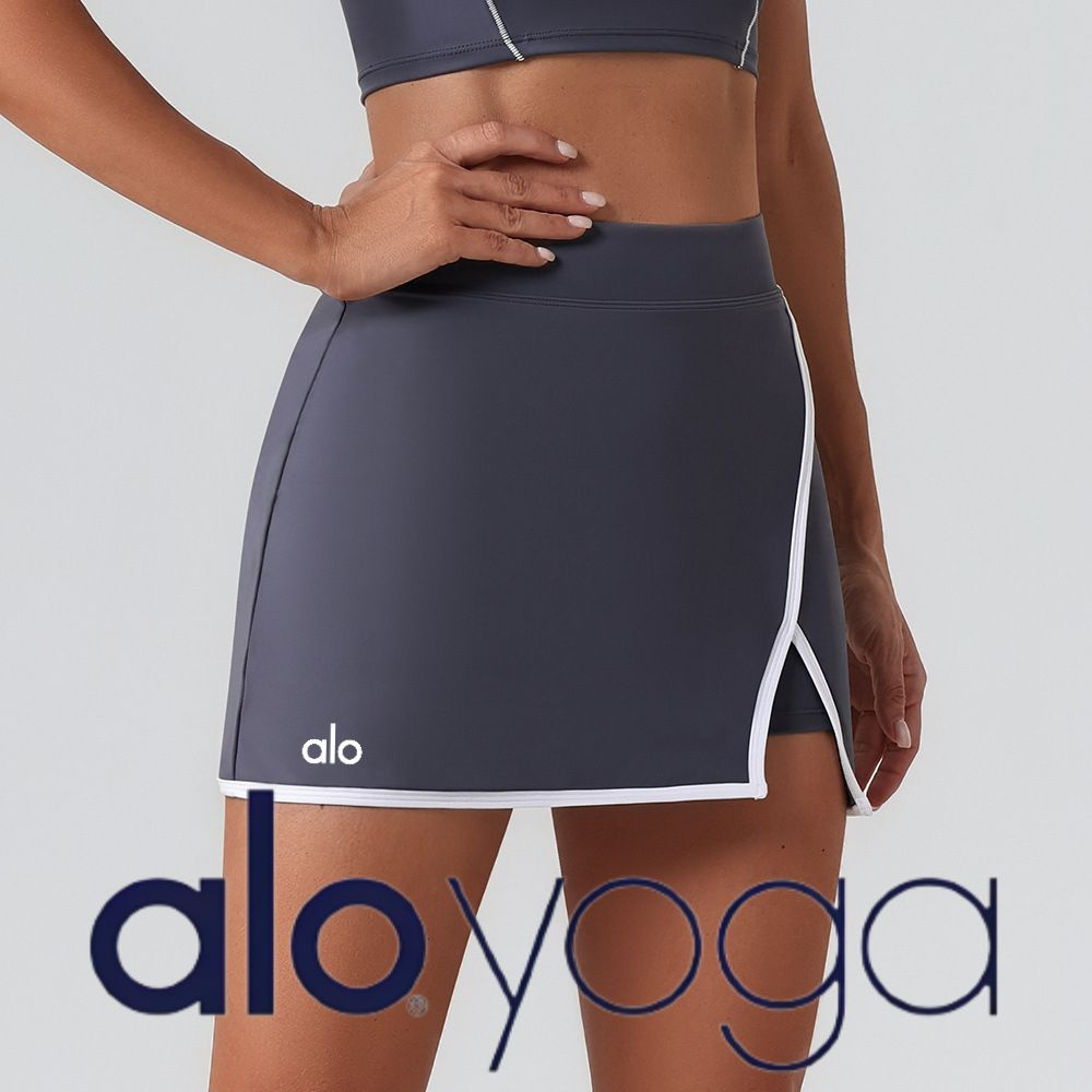 Юбка Alo Yoga Спортивная короткая юбка женская для фитнеса летняя облегающая дышащая для бега тенниса #1