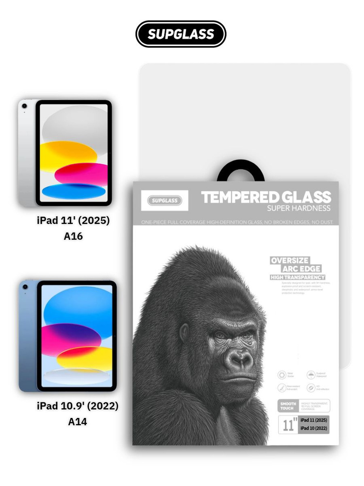 Защитное стекло для iPad 11 (2025) / iPad 10.9 (2022) #1