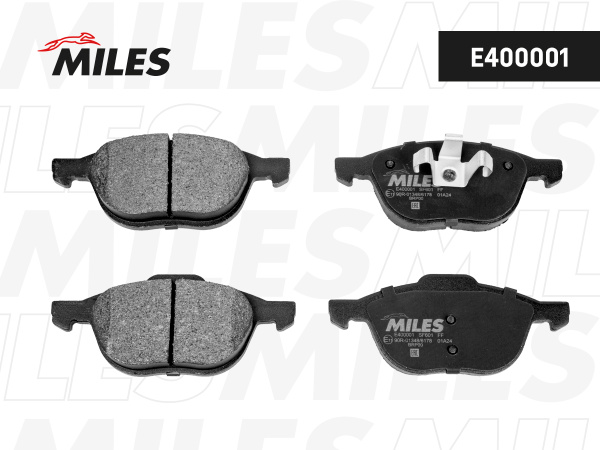 MILES Колодки передние DAEWOO espero "c" 1.5i/1.8i/2.0i 95--, lanos 1.6 16v 96--, nubira 1.6i/2.0i 9