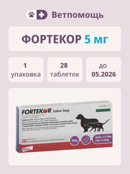 Forticort Фортекор (Fortekor)5 мг 28 таблеток купить на OZON по низкой цене ...