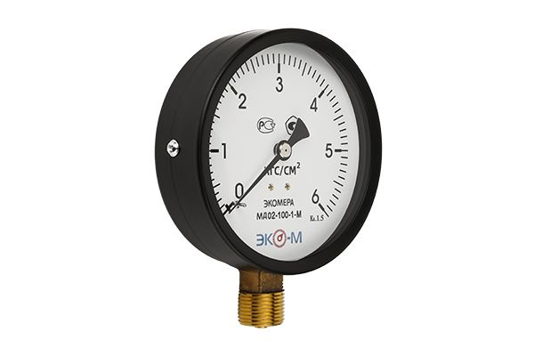 Манометр ЭКОМЕРА МД02-100мм 06 кгс/см2 М20*1,5 (исп.2) - купить с ...