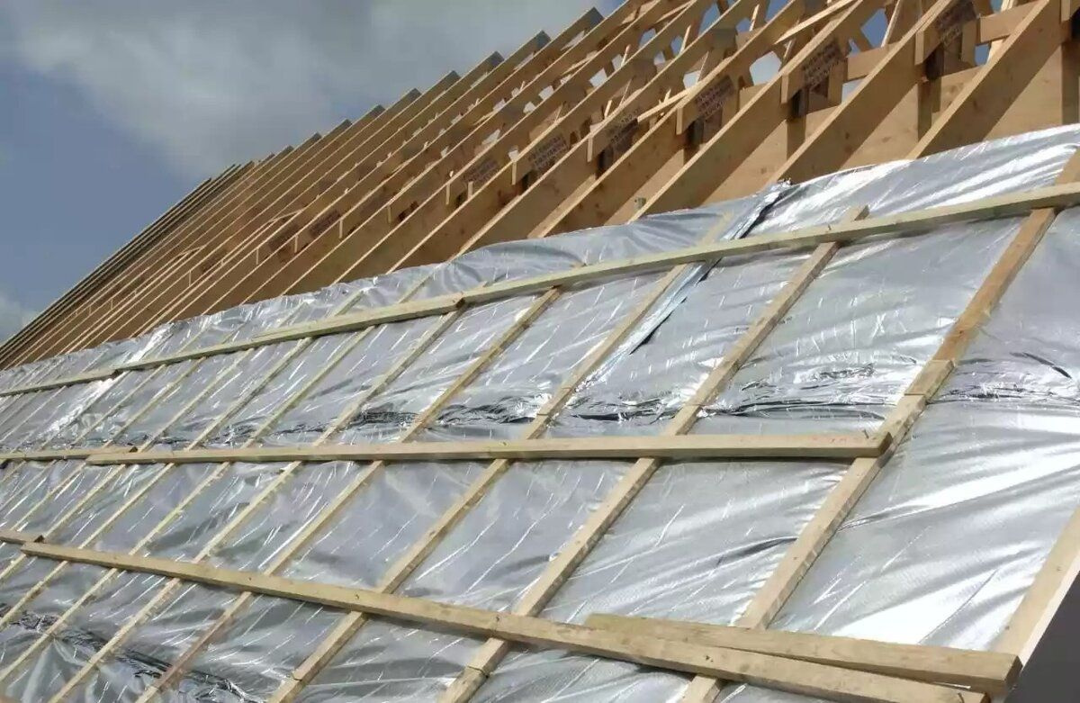 Строение кровельного пирога с утеплителем