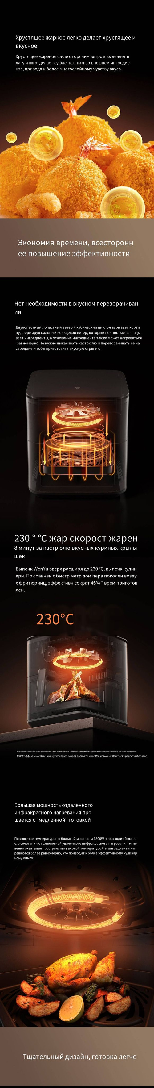 Аэрогриль Xiaomi MAF09 - купить по выгодной цене в интернет-магазине OZON  (1579280418)