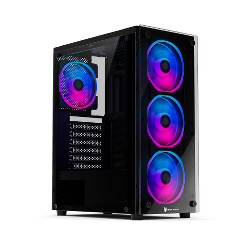 Корпус Warrior Z2 + 4 ARGB вентилятора + закаленное стекло