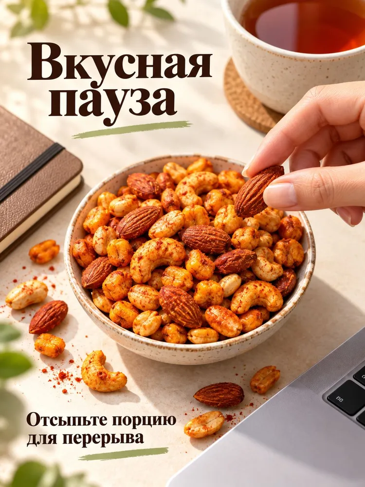 Смесь ореховая со специями и паприкой 1кг, 1 кг, фото 5