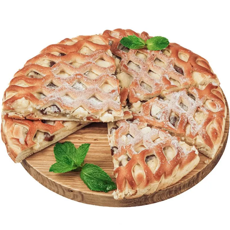 Пирог с творогом и изюмом сдобный Деликатеска 420г, 420 г