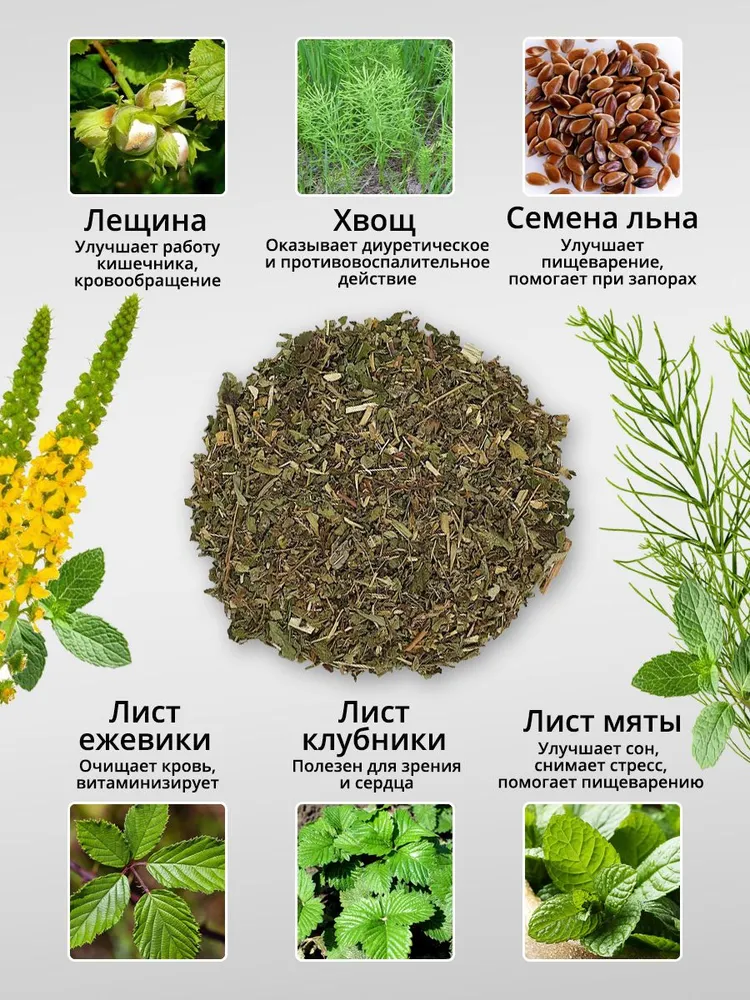 Травяной чай Стройность /для похудения/ натуральный чай из трав для здоровья фиточай 100 г., 100 г, фото 3