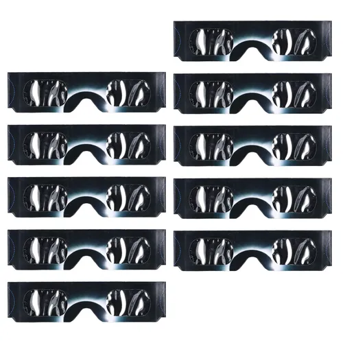 10 шт. Очки для наблюдения за солнечным затмением, защитные очки с бумажным фильтром, для наблюдения