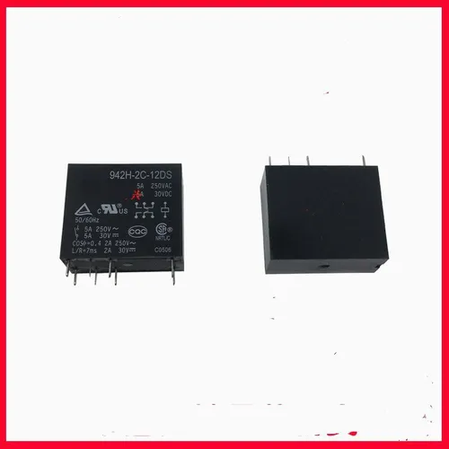 Реле 942H-2C-12DS 8 пинов 5А 2НО+2НЗ