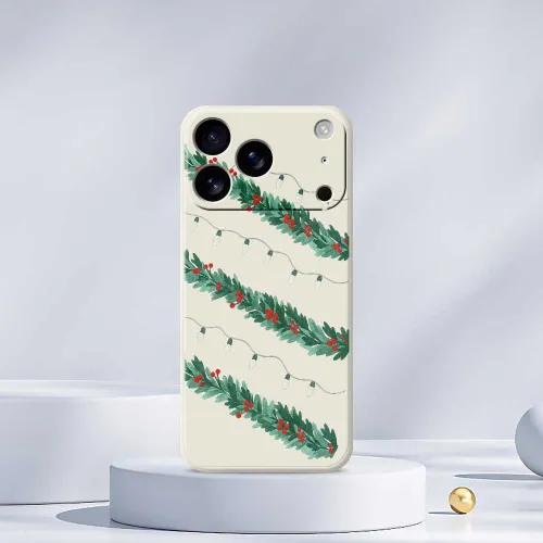 Мягкая оболочка из ТПУ в стиле Рождества защищает телефон от царапин и подходит для iPhone 17 Pro