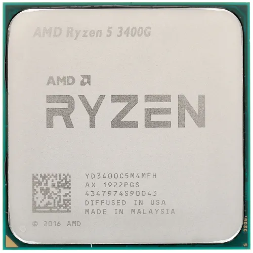 AM4 процессор AMD Ryzen 5 3400G (YD3400C5M4MFH) 3,7-4,2ГГц, 4 / 8, 65Вт