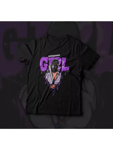 Футболка с принтом Russian андеграунд хулиганка 01