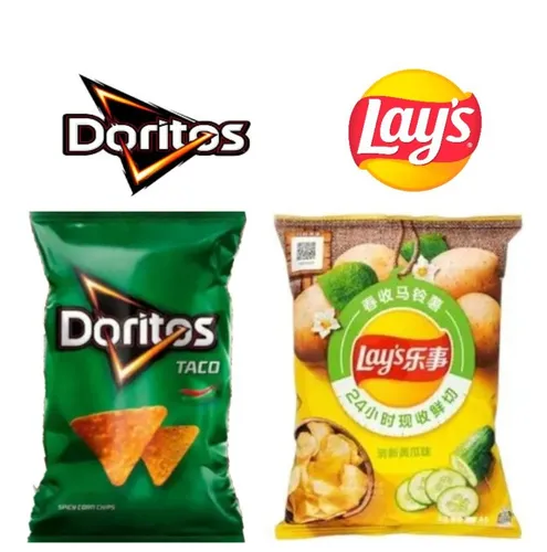 Чипсы Lays и Doritos 2 вкуса