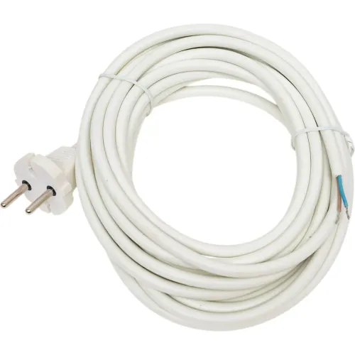 Шнур DORI ПВС 2х0,75 с вилкой 7,0 м белый 41474