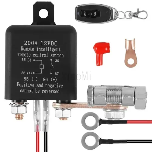 Выключатель,Пульт дистанционного отключения аккумулятора, Реле автомобиля 12V 200A с дистанционным у