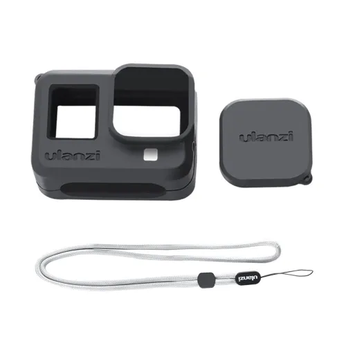 Мягкий силиконовый чехол для экшн-камеры с крышкой объектива, противоскользящий чехол для влогов, со