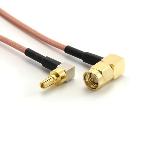 Пигтейл SMA Male Right Angle/CRC9, RG316, 250 мм