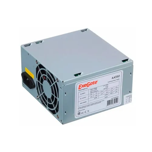 ExeGate EX253681RUS-S Блок питания AA350 , 350Вт, 80мм, серебряный