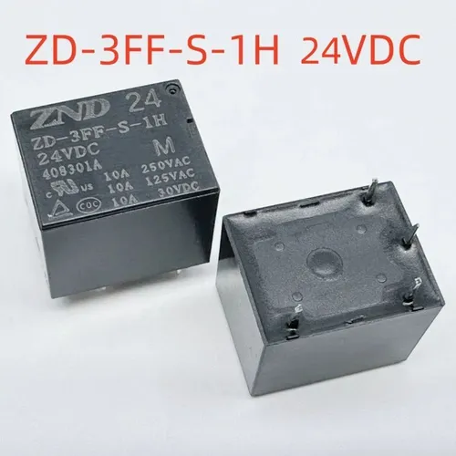 3pcs Электромеханическое реле ZD-3FF-S-1H 24VDC 10A 4 контакта