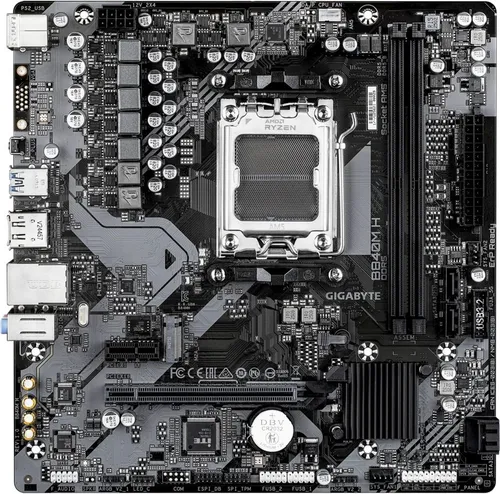 Материнская плата Gigabyte B840M H, AM5, AMD B840, mATX, Ret