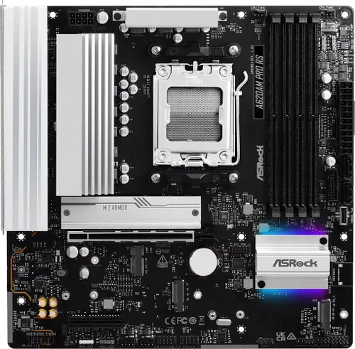 Материнская плата ASRock A620AM Pro RS, AM5, AMD A620, 4xDDR5, 2xSATA, 3xM.2, 1xPCIe 4.0 x16, 1xPCIe