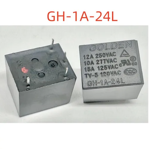 3pcs Реле GH-1A-24L 12А 4-pin, надежное для электросхем и панелей