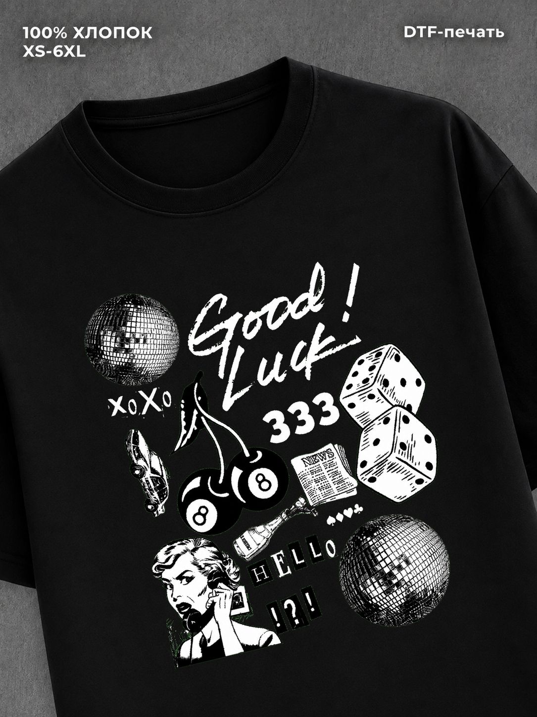 Футболка good luck