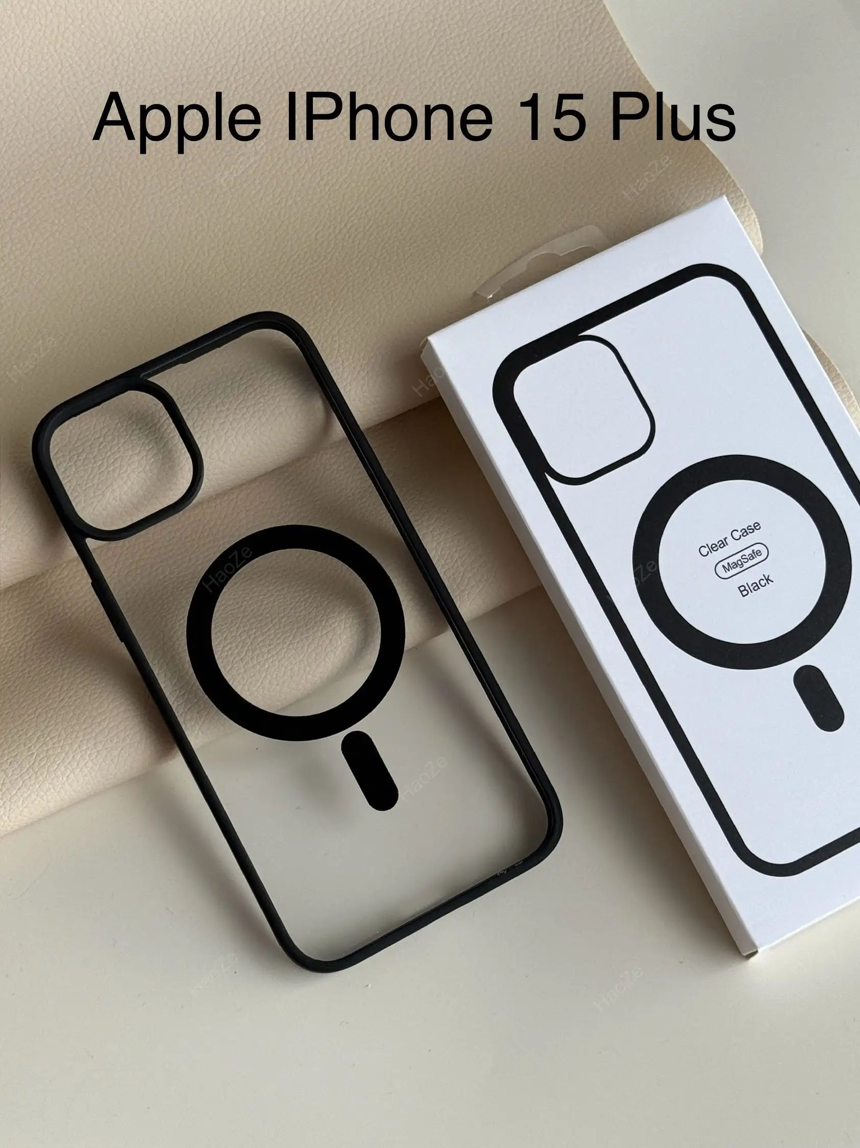 智能手机壳 用于 Apple iPhone 15 Plus, 硅胶, 黑色
