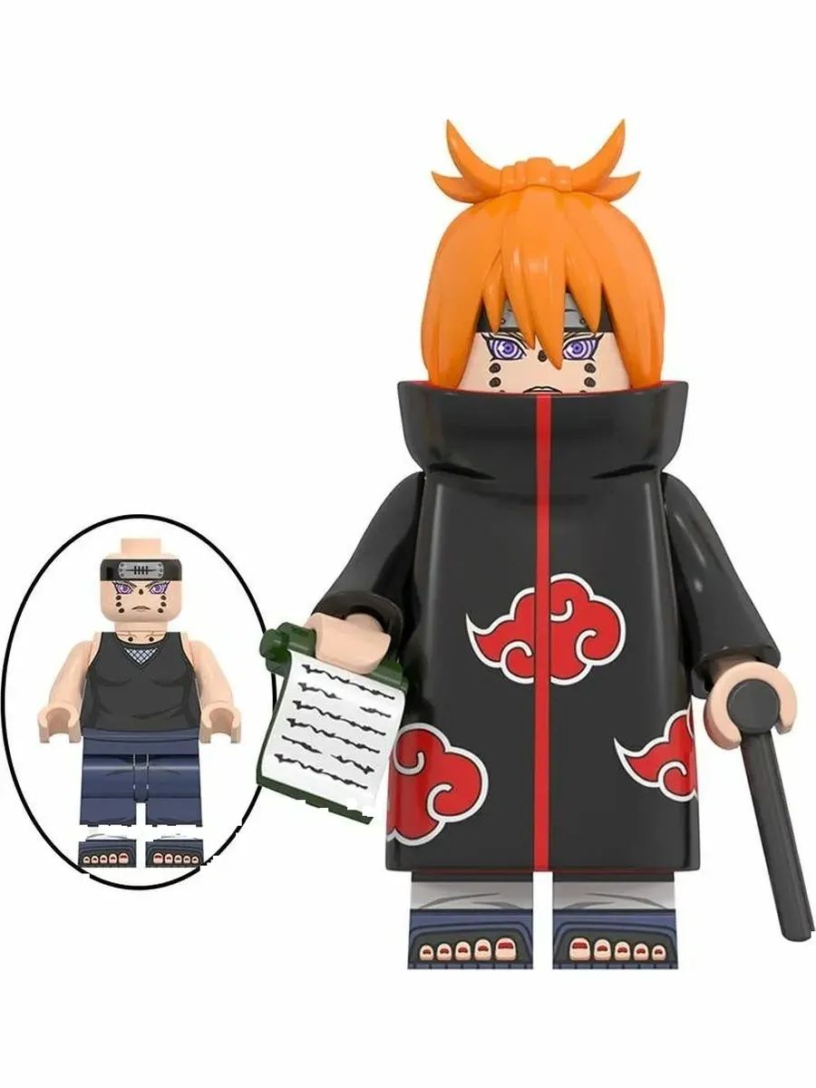 Фигурка Пейн в плаще Акацуки / Naruto Наруто / Минифигурка Аниме