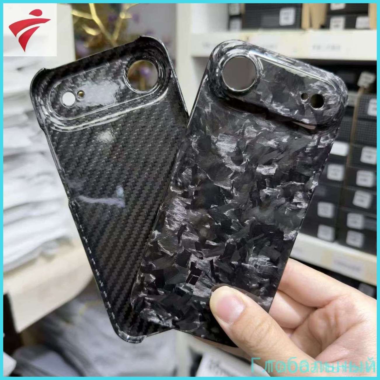智能手机壳, 碳, 黑灰色