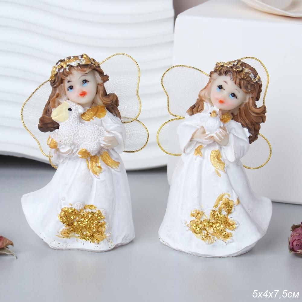 Декоративная фигурка Ангел, полистоун, 10 см