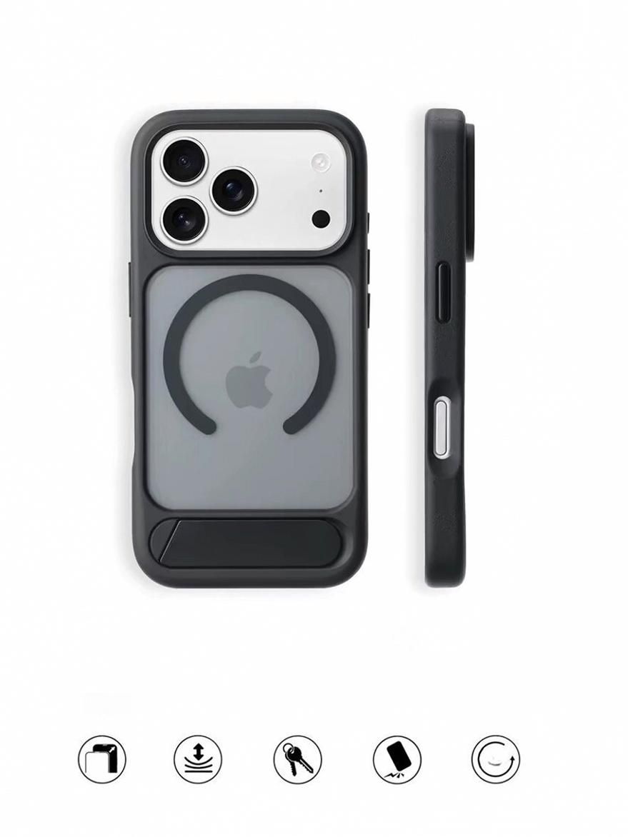 智能手机壳 用于 Apple iPhone 17 Pro Max, 硅胶, 黑色