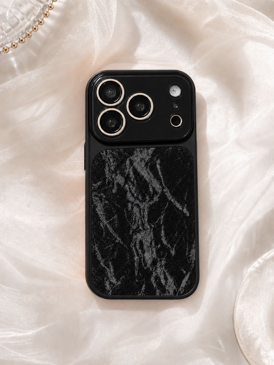 智能手机壳 用于 Apple iPhone 16 Pro Max, 塑料 , 黑色