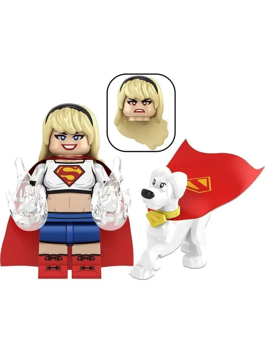 Фигурка Супергёрл с собакой Крипто, DC ДС