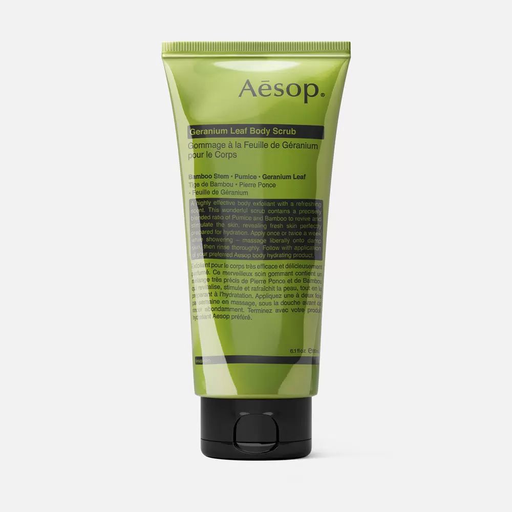 Aesop Geranium Leaf Body Scrub скраб для тела 180 мл купить