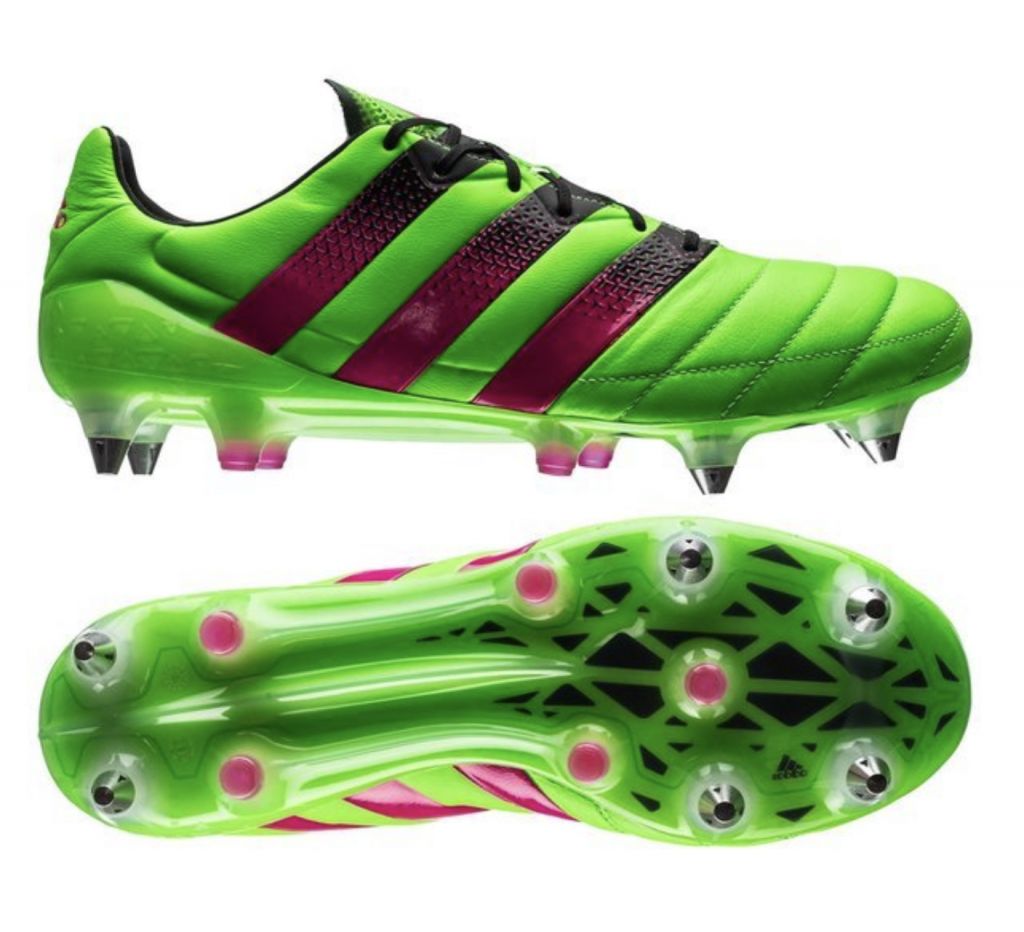アディダス　ACE 16.1 ST 28cm Бутсы adidas, 39, салатовый, фиолетовый - купить по выгодной цене