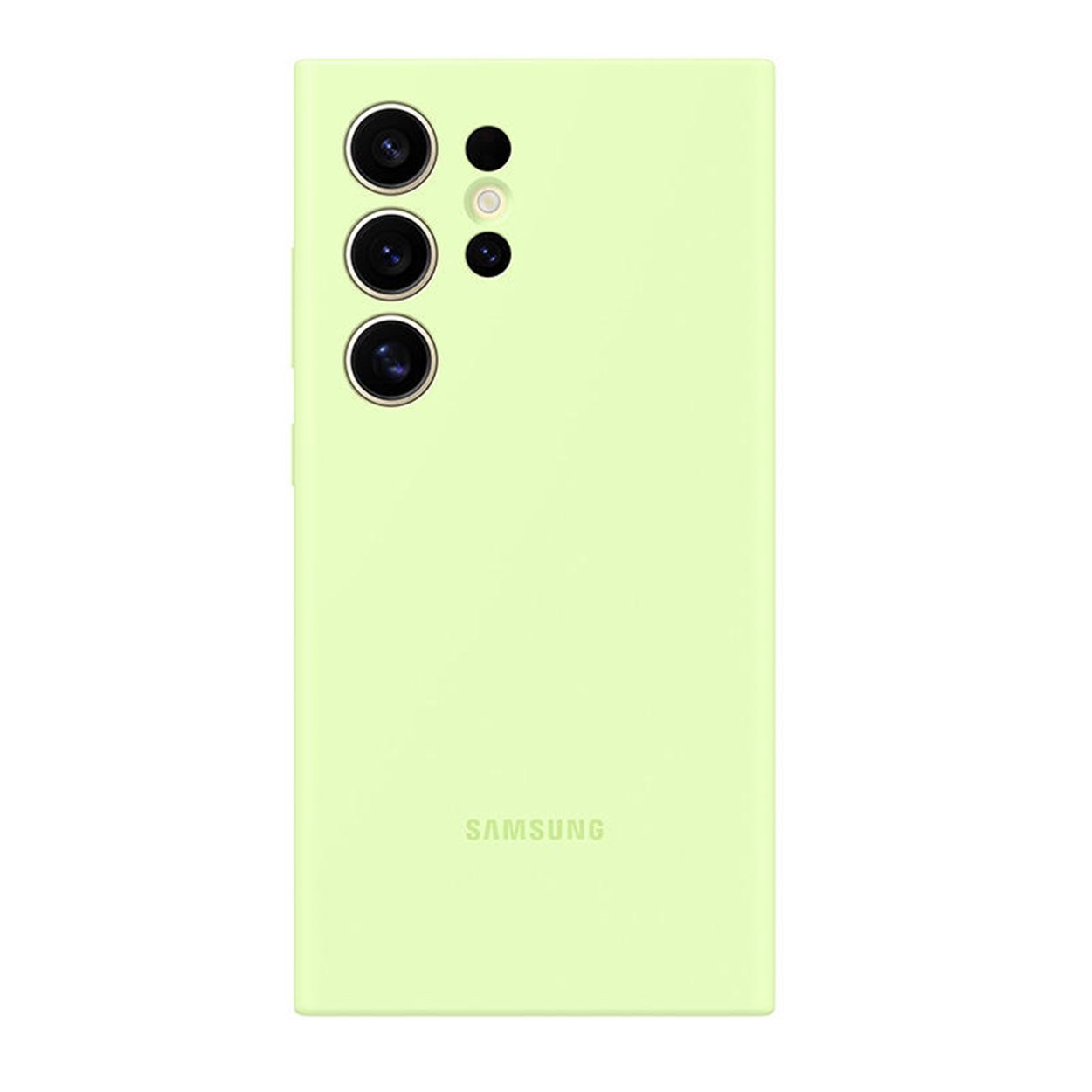 Samsung 智能手机壳 用于 Samsung Galaxy S24 Ultra, 硅胶, 浅绿色