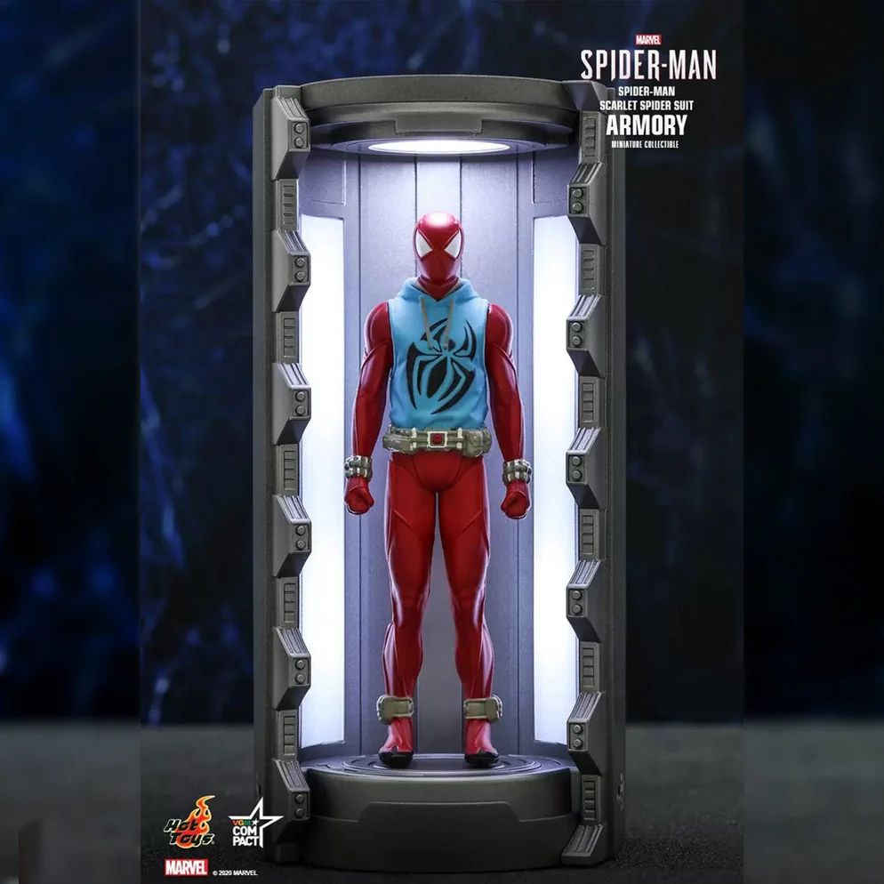 Hot Toys Marvel Человек-паук Скарлет костюм 12 см
