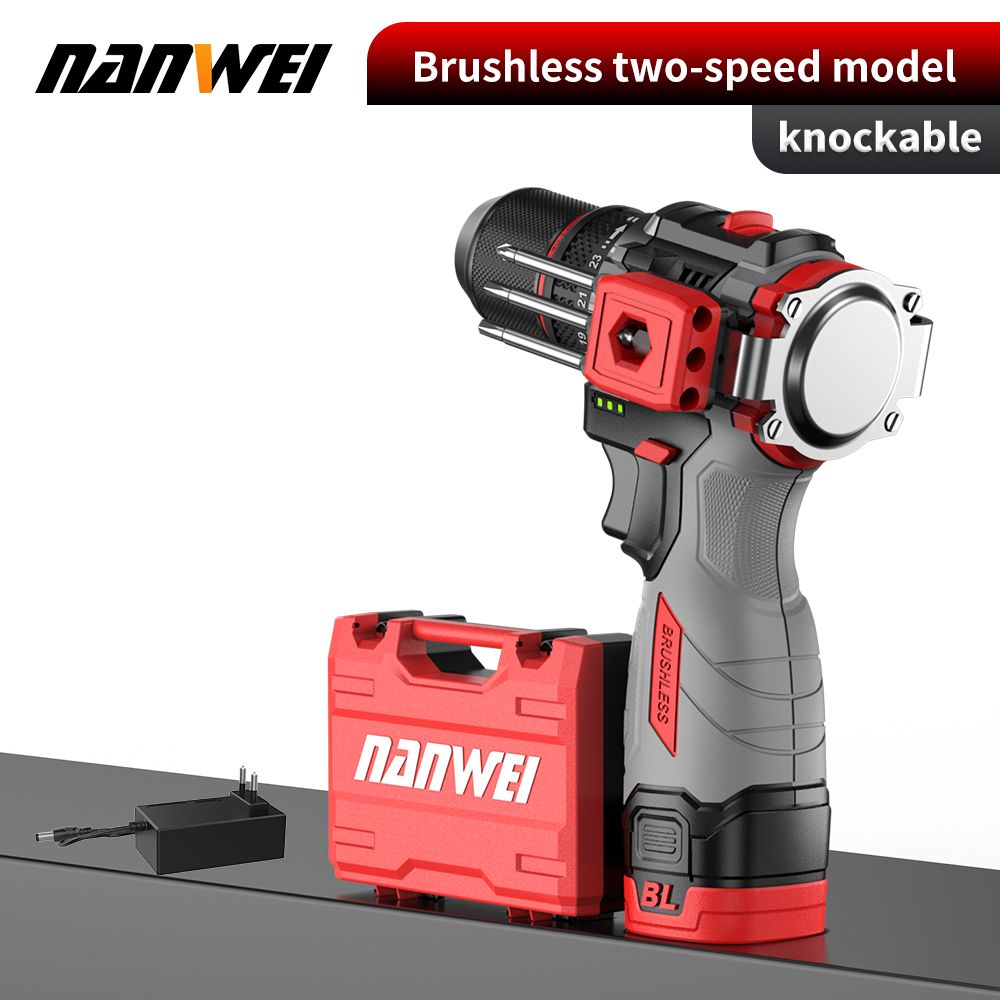 электрическая отвертка NANWEI 16.8V 45N.M Диаметр цанги 10