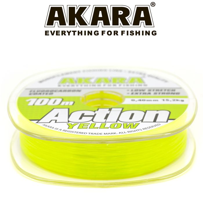 Леска Akara Action Yellow 100 м 0,40 желтая