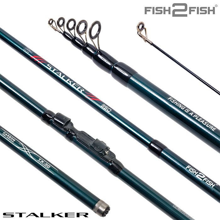 Удилище телескоп угольное с/с Fish2Fish Stalker TX-20 4,1 м