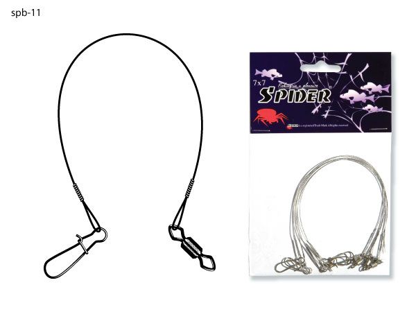 Поводок Spider 7х7 SPB-11 8кг 20см clear
