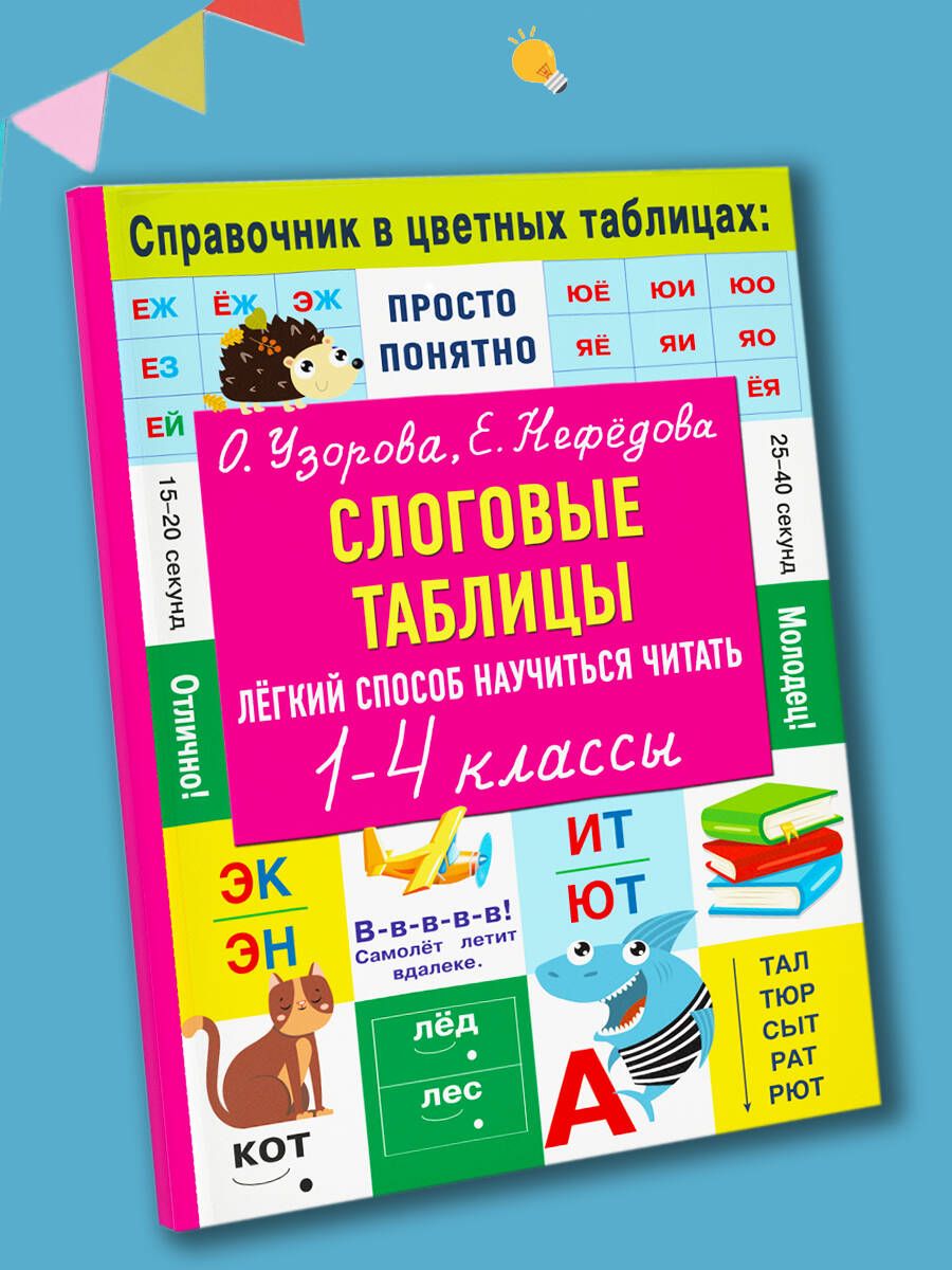 Слоговые таблицы. Легкий способ научиться читать | Syllable Tables. An Easy Way to Learn to Read - Ozon image 1