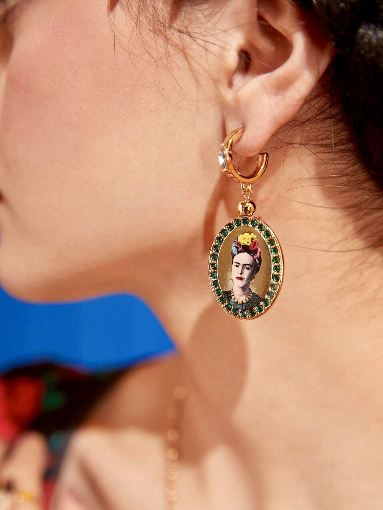 Фрида Кало / Frida Kahlo Серьги с изображением Фриды, фигурки по видеоиграм