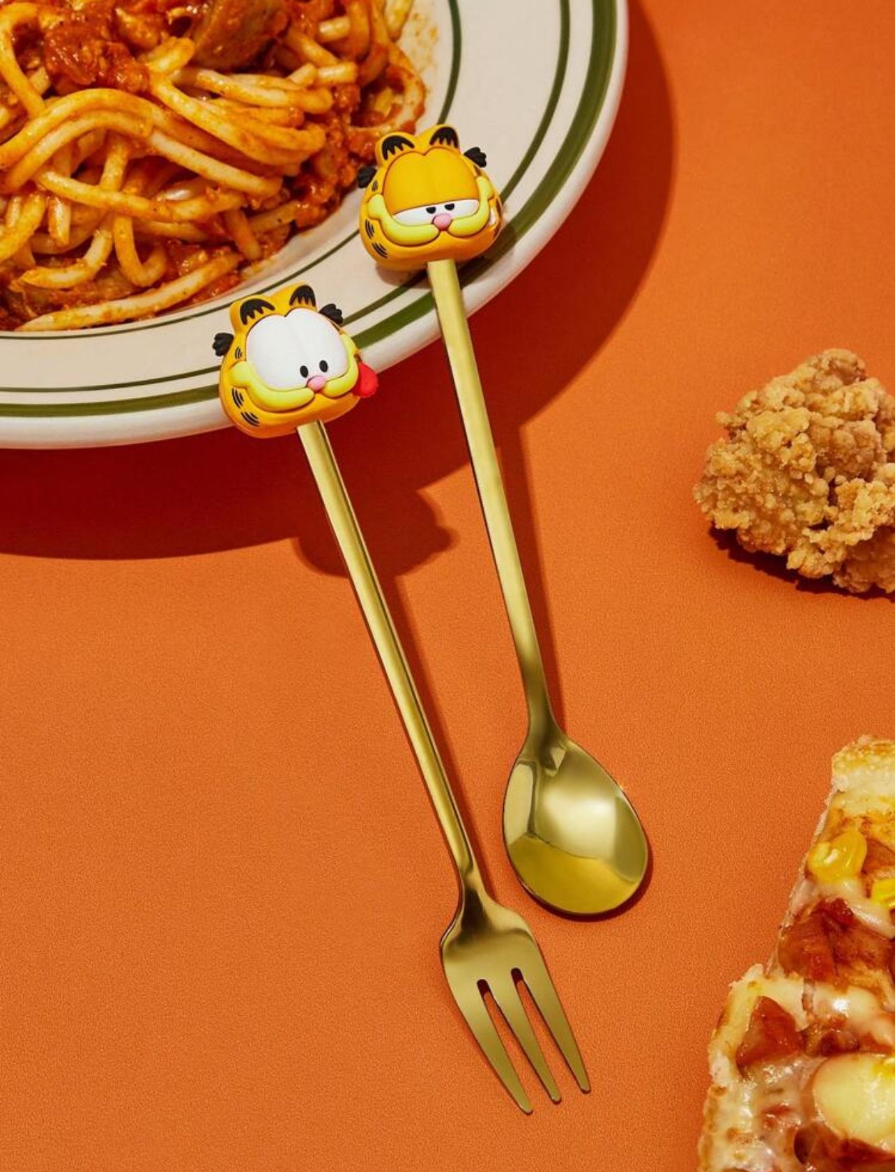 GARFIELD / Гарфилд Набор ложка и вилка с фигурками Гарфилда (14,5 см)