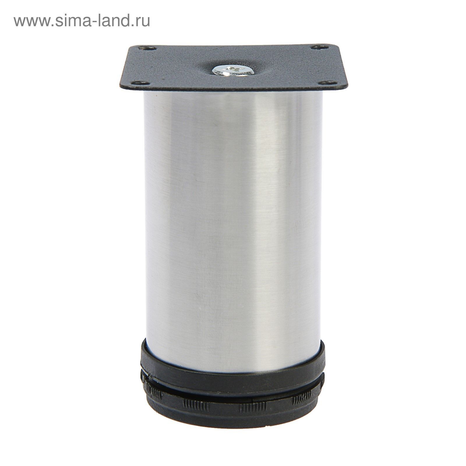Опора мебельная, регулируемая, d 50 мм, h 100 мм, цвет сатиновый никель