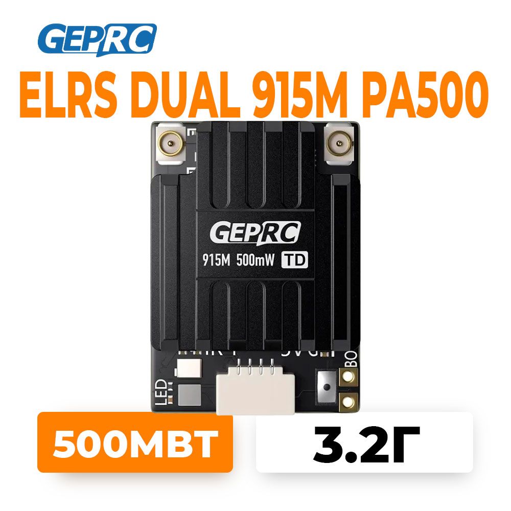 GEPRC ELRS Dual 915MHz PA500 Diversity Receiver
