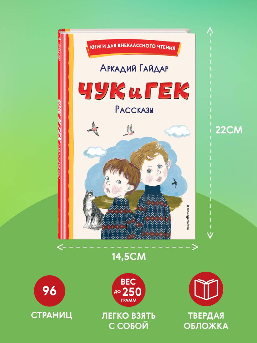 Чук и Гек. Рассказы (ил. А. Власовой). Внеклассное чтение | Chuk and Gek: Stories (Illustrated by A. Vlasova) - Ozon image 3